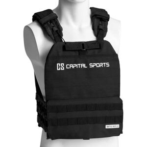 Záťažová vesta Capital Sports Battlevest 2.0 2 x 2,6 kg + 2 x 4 kg - cierna