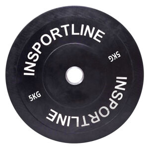 Gumový kotúč inSPORTline Bumper Plate 5 kg