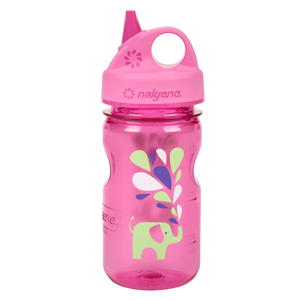 Detská fľaša NALGENE Grip'n Gulp 350ml Pink Elephant