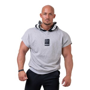 Pánsky Rag top s kapucňou Nebbia Limitless No Limits 175 Grey - M