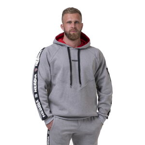 Pánska mikina s kapucňou Nebbia Unlock the Champion 194 Light Grey - XXL