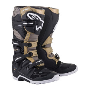 Moto topánky Alpinestars Tech 7 Enduro Drystar čierna/šedá/zlatá 2022 čierna/šedá/zlatá -