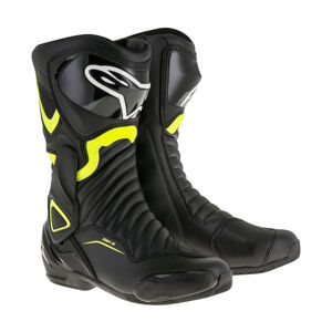 Dámske moto topánky Alpinestars S-MX 6 černé/žlté fluo 2022 čierne/žlté fluo - 42