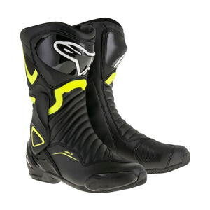 Dámske moto topánky Alpinestars S-MX 6 černé/žlté fluo 2022 čierne/žlté fluo - 46