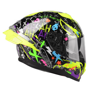 Moto prilba Lazer Rafale SR Crazy (Black-Multicolor) - XXL (63-64)