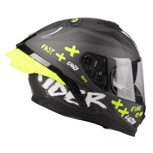 Moto prilba Lazer Rafale SR Ride Oni (Black-Grey-Yellow Fluo-Matt) - XS (53-54)