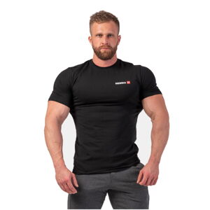 Pánske tričko Nebbia Minimalist Logo 293 Black - L