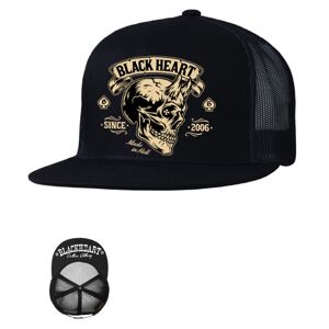 Šiltovka BLACK HEART Devil Skull Trucker čierna