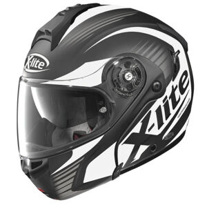 Moto prilba X-Lite X-1004 Nordhelle N-Com Flat Black-White čierno-biela - XS (53-54)