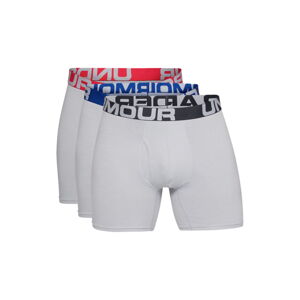 Pánské boxerky Under Armour Charged Cotton 6in 3 Pack Mod Gray Medium Heather - XXL