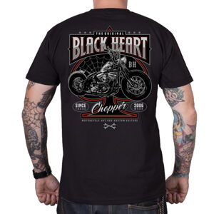 Tričko BLACK HEART Flock Chop čierna - XXL