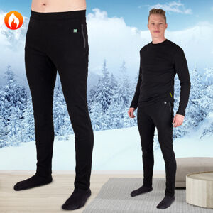 Pánske vyhrievané nohavice W-TEC Insupants čierna - XL
