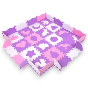 Penové puzzle s ohrádkou inSPORTline Burgino 30,5x30,5x1 cm, 36ks