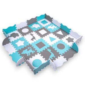 Penové puzzle s ohrádkou inSPORTline Smarfino 30,5x30,5x1 cm, 36ks
