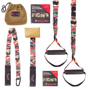 Závesný posilňovací systém inSPORTline MultiTrainer army-maskáčová