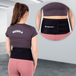 Neoprénový pás inSPORTline Waistup čierna - XL