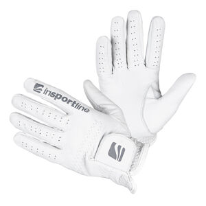 Pánske kožené rukavice inSPORTline Elmgreen krémovo biela - L