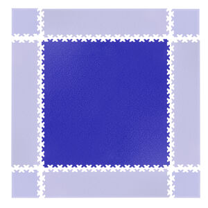 Puzzle záťažová podložka inSPORTline Simple modrá