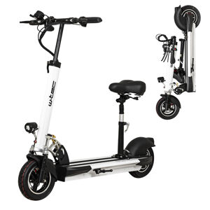 Elektrická kolobežka W-TEC Saturian II 10" so sedlom biela