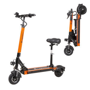 Elektrická kolobežka inSPORTline Skootie Pro 8" so sedlom oranžová