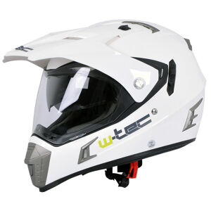 Moto prilba W-TEC NK-311 White Shine - XXL (63-64)