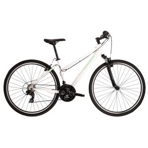 Dámsky crossový bicykel Kross Evado 1.0 28" - model 2022 biela/tyrkysová - M (17")