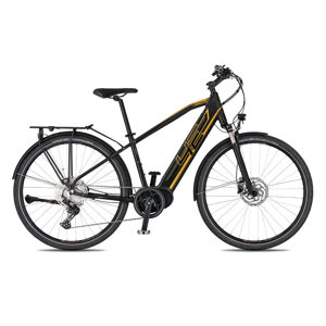 Trekingový elektrobicykel 4EVER Mercury Sport Trek - model 2021 čierna/zlatá - 21"
