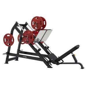 Leg Press Steelflex Plateload Line PLDP čierno-červená