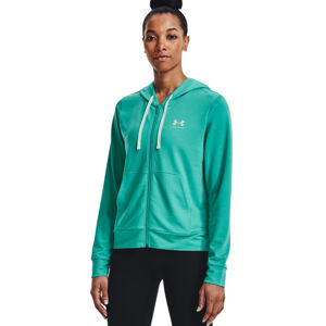 Dámska mikina Under Armour Rival Terry FZ Hoodie Green - M