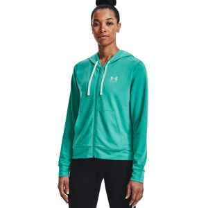 Dámska mikina Under Armour Rival Terry FZ Hoodie Green - XS