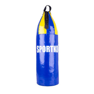 Detské boxovacie vrece SportKO MP8 24x70 cm modro-žltá