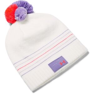 Dievčenská čiapka Under Armour Girl's Triple Scoop Beanie Onyx White - OSFA