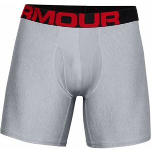 Pánske boxerky Under Armour UA Tech 6in 2ks Mod Gray Light Heather - XL