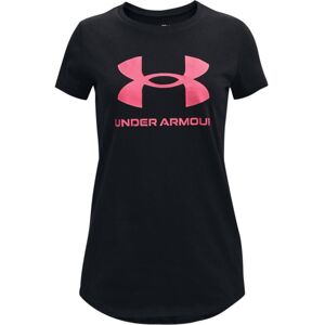 Dievčenské tričko Under Armour Live Sportstyle Graphic SS Black - YL