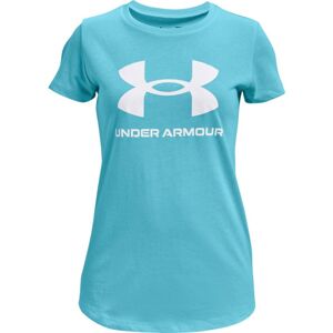 Dievčenské tričko Under Armour Live Sportstyle Graphic SS Opal Blue - YS