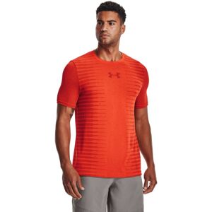 Pánske tričko Under Armour Seamless Wordmark SS Phoenix Fire - XL