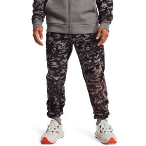 Pánske tepláky Under Armour Rival FLC Camo Script JGR Concrete - M