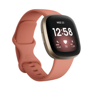 Inteligentné hodinky Fitbit Versa 3 Pink Clay/Soft Gold Aluminum