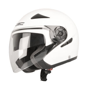 Moto prilba W-TEC Neikko White Shine - XXL (63-64)