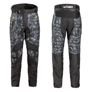 Pánske moto nohavice W-TEC Toregate Black-Grey Digi-Camo - XXL