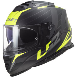 Moto prilba LS2 FF800 Storm Nerve Matt Black H-V Yellow - M (57-58)