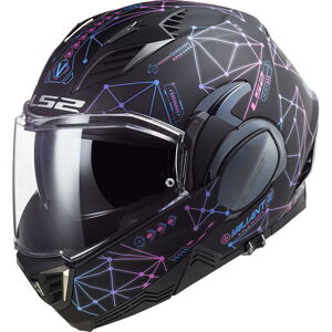 Výklopná moto prilba LS2 FF900 Valiant II Stellar P/J Matt Black Blue - XS (53-54)