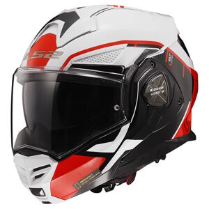 Výklopná moto prilba LS2 FF901 Advant X Metryk White Red P/J S (55-56)