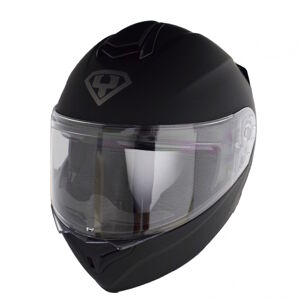 Moto prilba Yohe 938 Double Visor matne čierna - XXL (63-64)