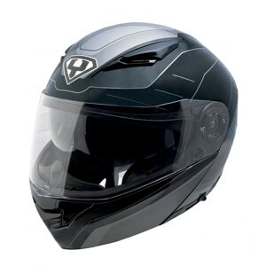 Výklopná moto prilba Yohe 950-16 Black Grey - XS (53-54)