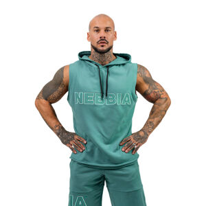 Mikina bez rukávov Nebbia Iron Beast 710 Green - XXL