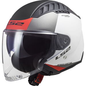 Moto prilba LS2 OF600 Copter Urbane Matt White Red - M (57-58)