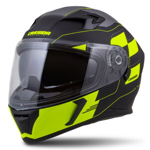 Moto prilba Cassida Integral 3.0 RoxoR čierna matná/žltá fluo/šedá - S (55-56)