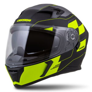 Moto prilba Cassida Integral 3.0 RoxoR čierna matná/žltá fluo/šedá - XL (61-62)