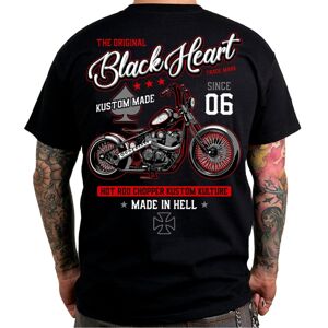 Tričko BLACK HEART Red Chopper čierna - 3XL